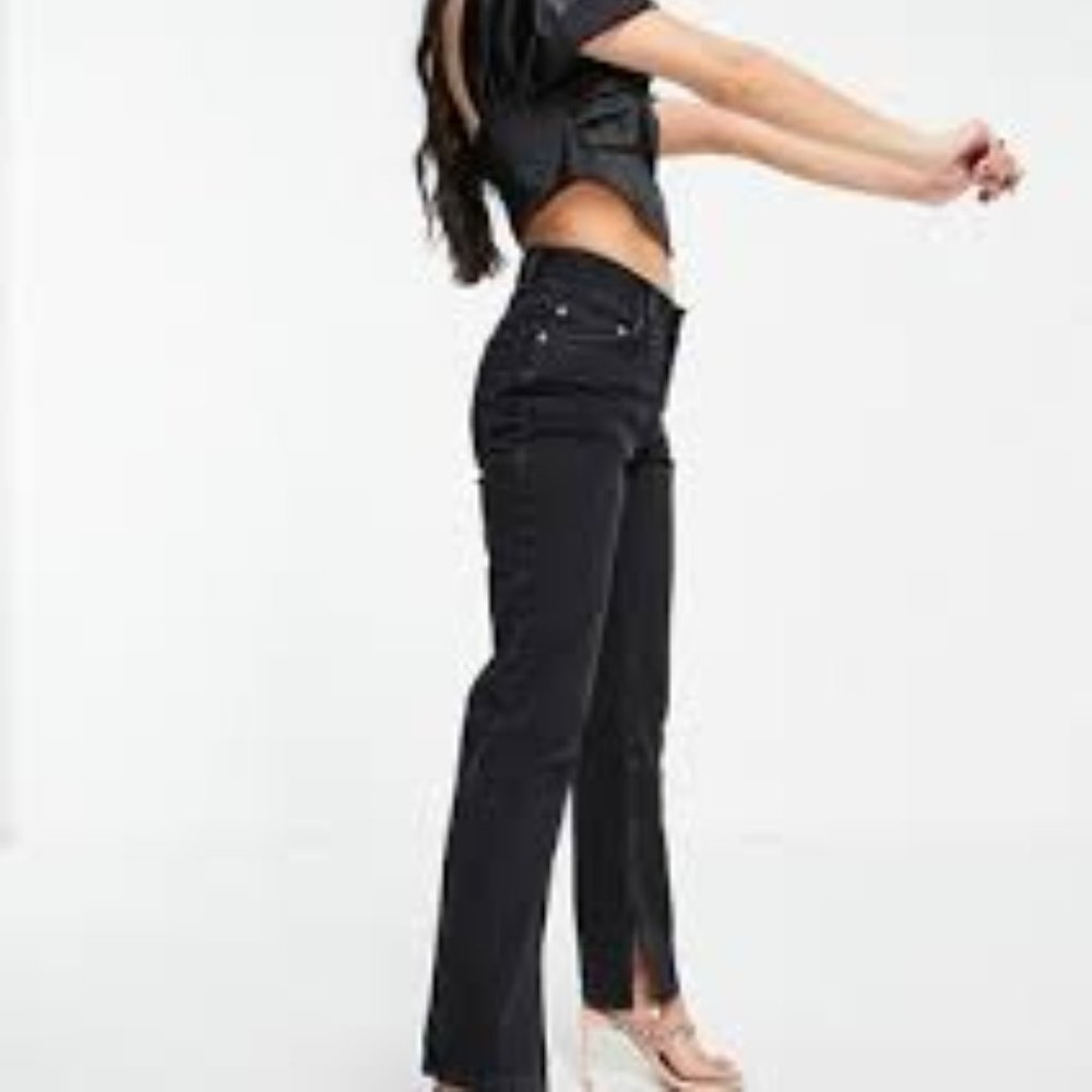ASOS jeans mid-rise 90s straight with slits